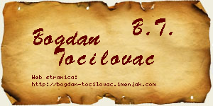 Bogdan Točilovac vizit kartica
